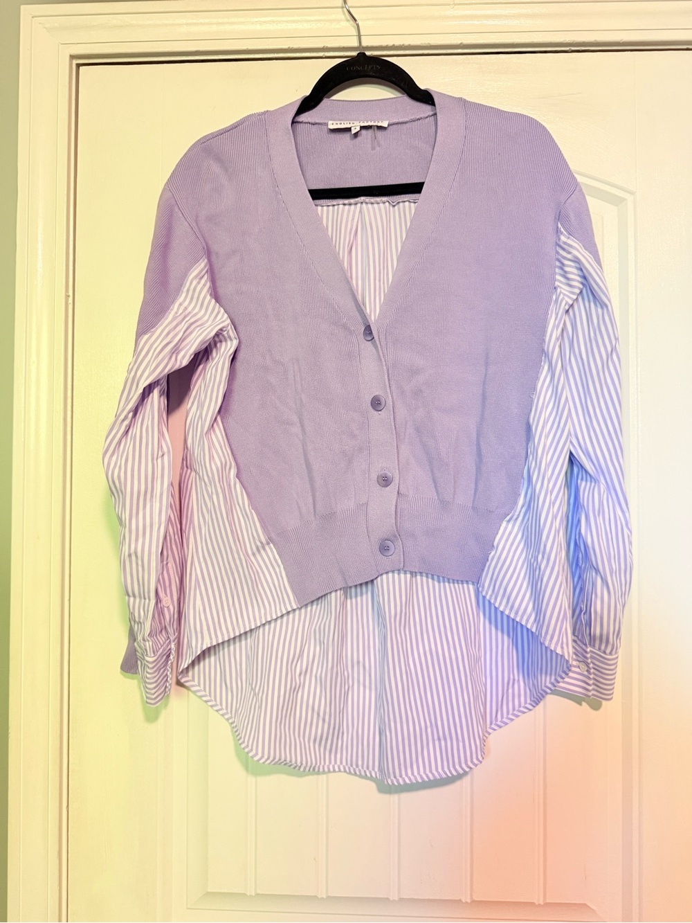 English Factory Lavender Knit Top